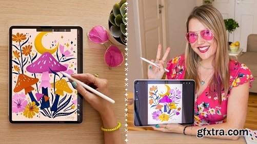 Blooms & Shrooms: Draw Fun & Funky Art in Procreate