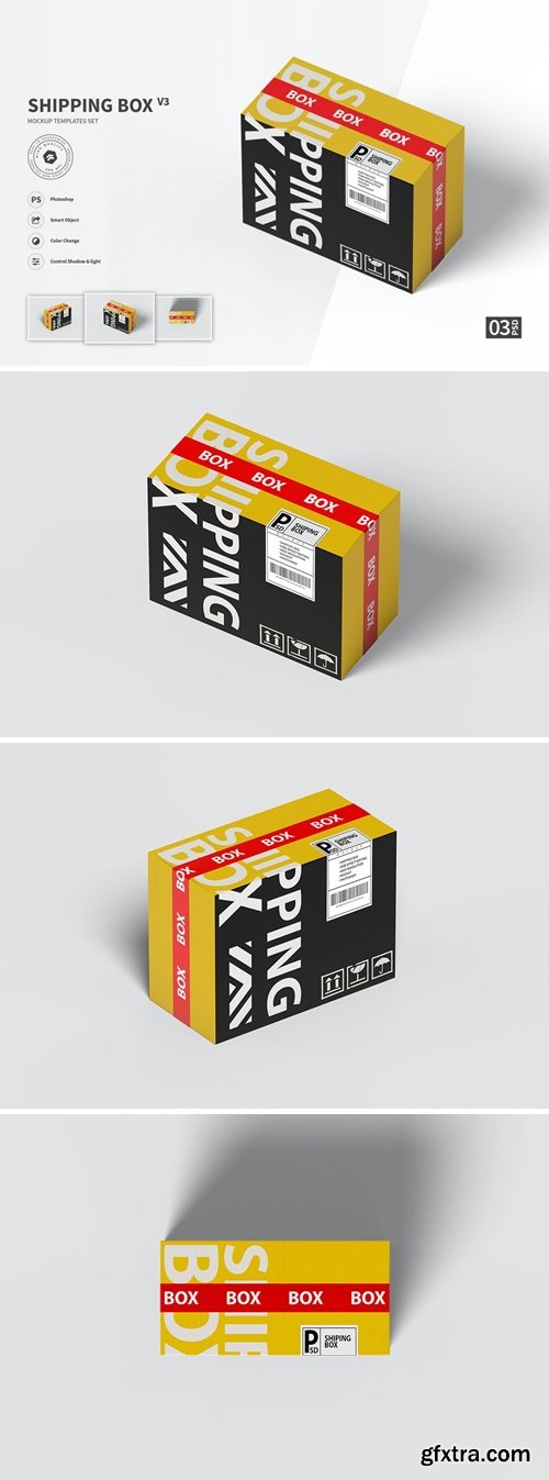 Shipping Box vol.03 - Mockup Template FH L2PBCQA