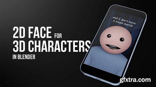 2D Face Animation for 3D Characters in Blender