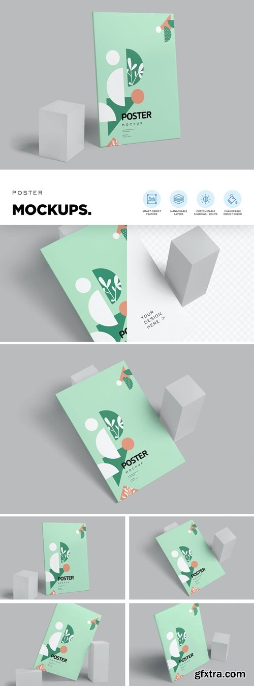 Slim Poster Mock-Ups S27YRHJ