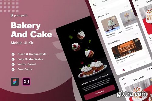 Bakery and Cake Mobile UI