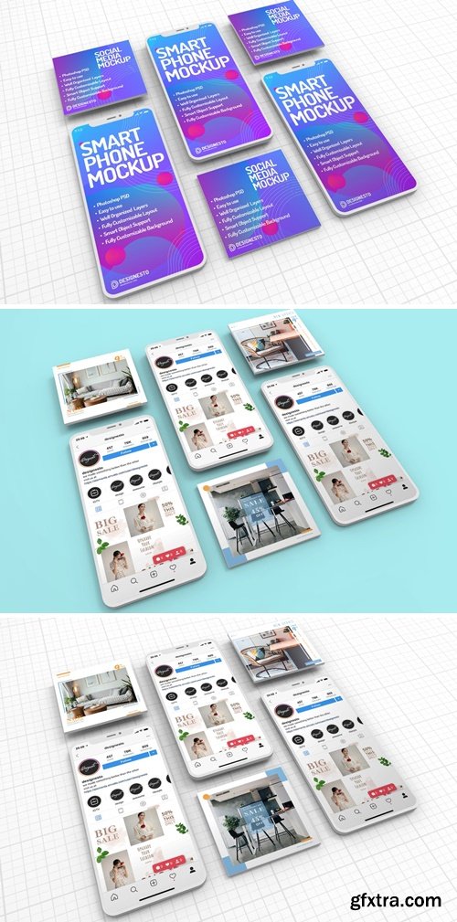 Smartphone – Mockup Template PGZVFUG