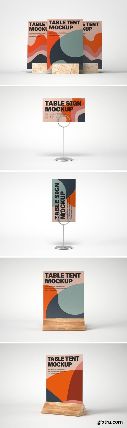 Table Sign Mockup