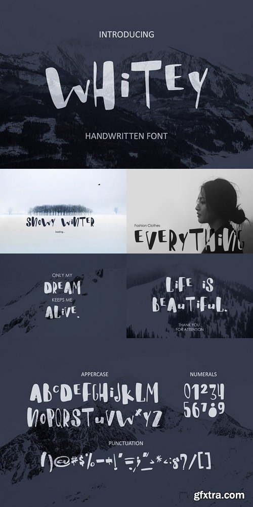 Whitey Handwritten brush font