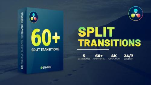 Videohive - Split Transitions | DaVinci Resolve - 38667388 - 38667388