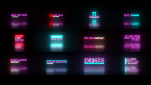 Videohive - Neon Title Pack - 38671015 - 38671015