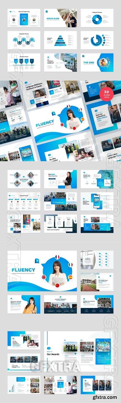 Language School PowerPoint Presentation Template 3T6DE9G