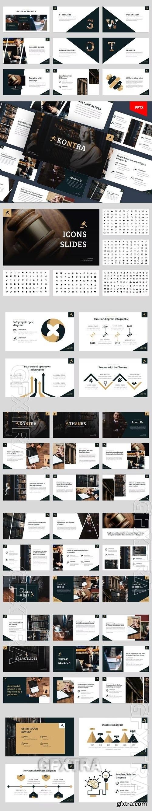 Kontra - Attourney & Lawyer Powerpoint Template YNFTNTD