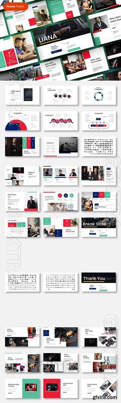 Liana Business PowerPoint Template QSQHHQJ