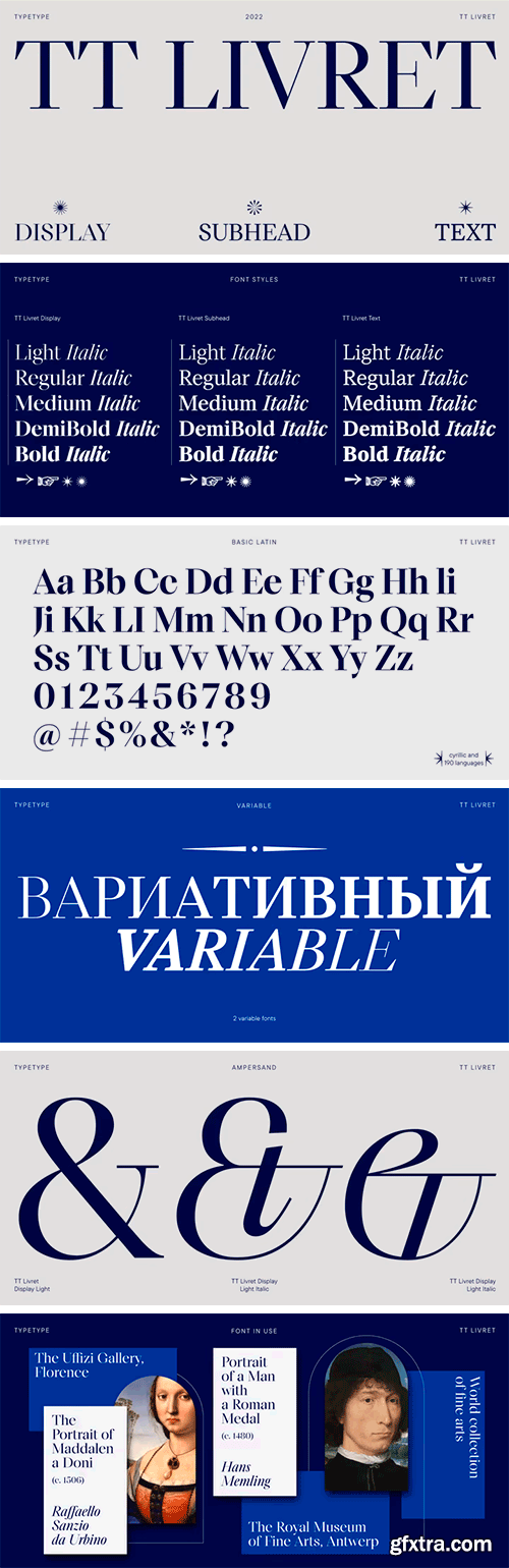 TT Livret Font Family