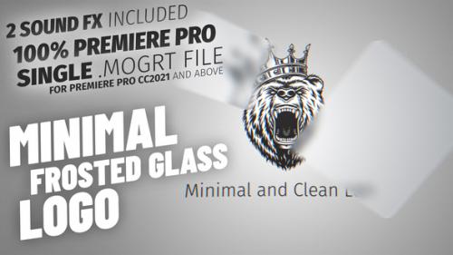 Videohive - Minimal and Clean Glass Logo Mogrt - 38685880 - 38685880