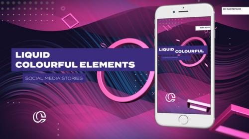 Videohive - Liquid and Colourful Elements Stories - 38710811 - 38710811