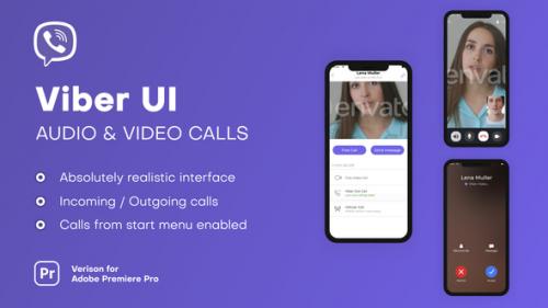 Videohive - Viber UI - Audio & Video Calls | Premiere Pro - 38714924 - 38714924