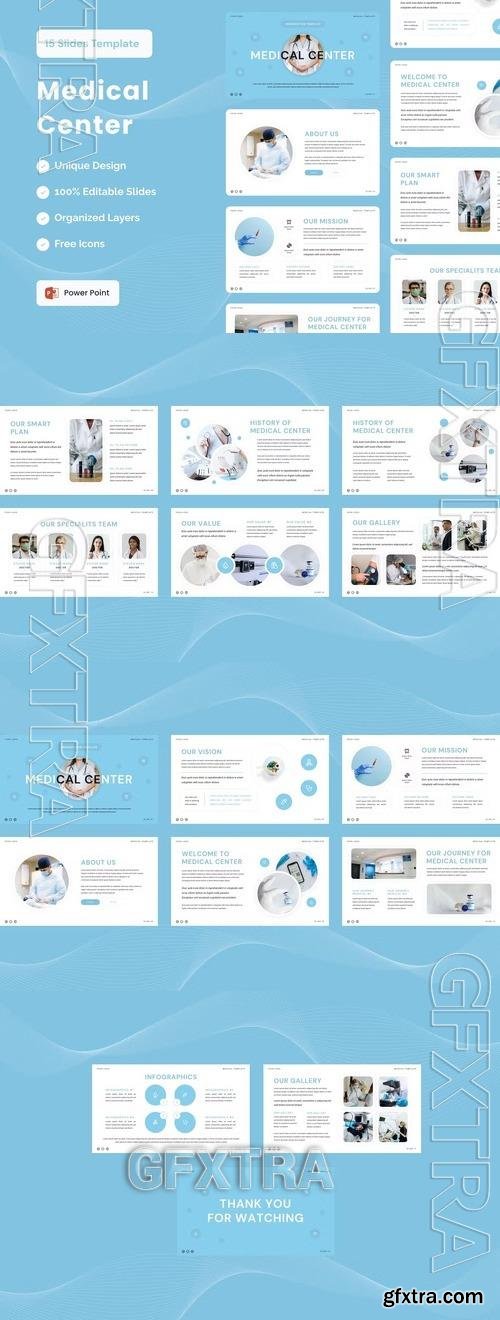 Medical Center Presentation Template - Powerpoint 74EPU6P