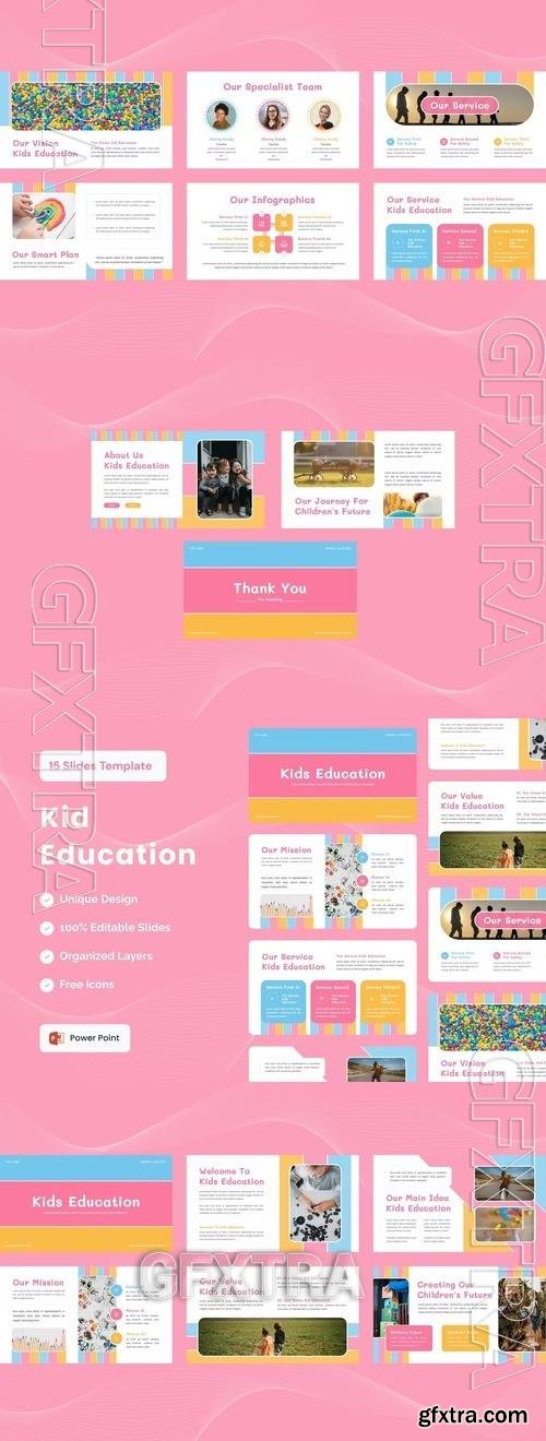 Kids Education Presentation Template - Powerpoint P4PQ2HP