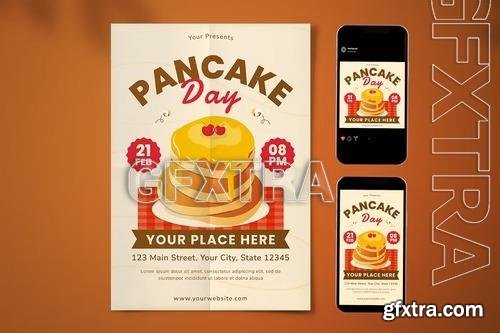 National Pancake Day Flyer Set WUYMUJA