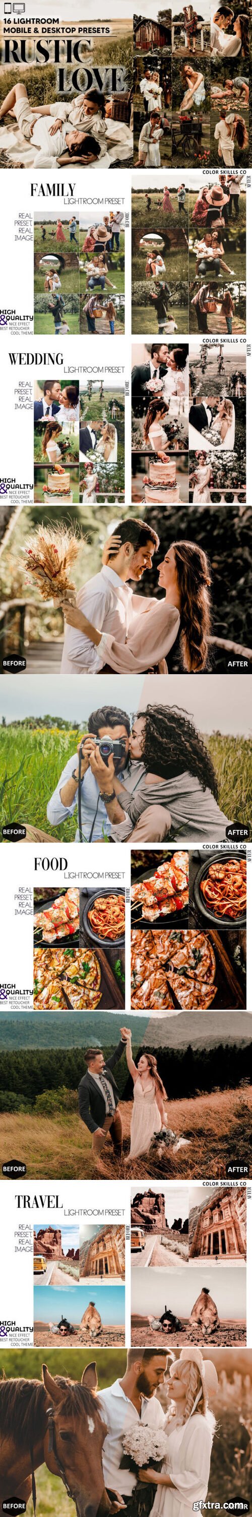 16 Rustic Love Lightroom Presets