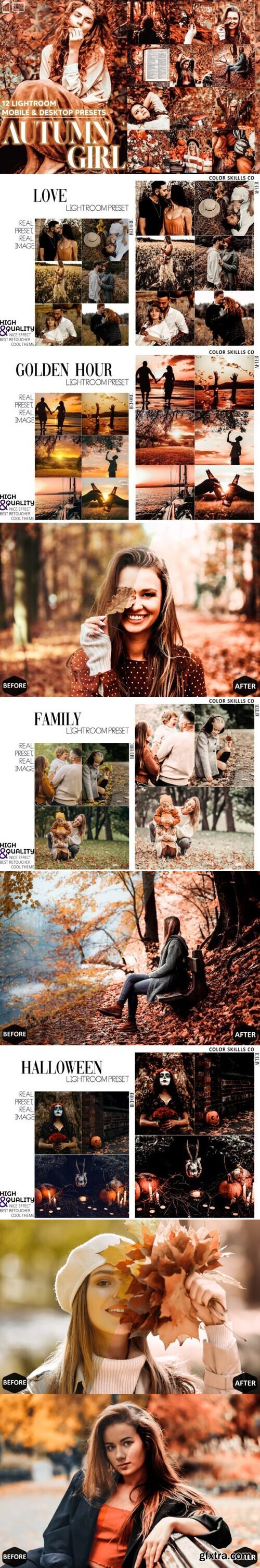 12 Autumn Girl Lightroom Presets