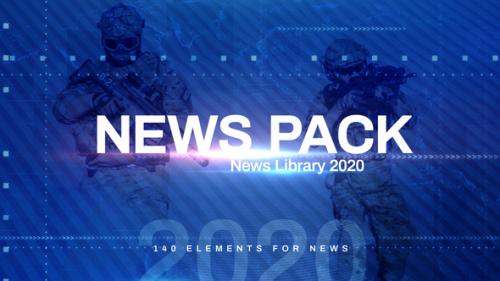 Videohive - News Library 2020 Broadcast Pack Mogrt - 23384093 - 23384093