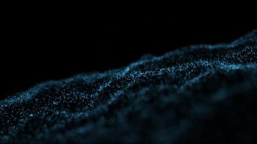 Videohive - Blue Particle Waves - 38479622 - 38479622