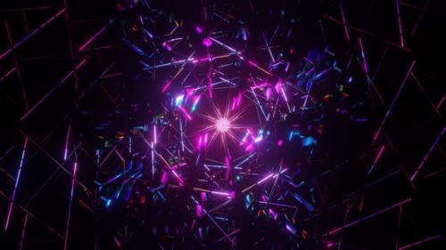 Videohive - Psychedelic Rotating Colorful Kaleidoscope Animation Geometric Background - 38482854 - 38482854