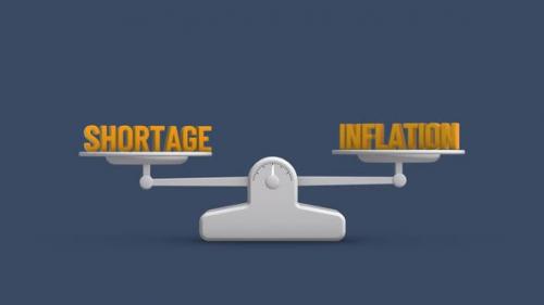 Videohive - Inflation Shortage Balance Weighing Scale Looping Animation - 38482933 - 38482933