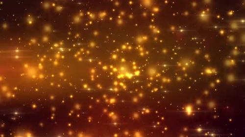 Videohive - Golden Stars Motion Loop Background - 38482966 - 38482966