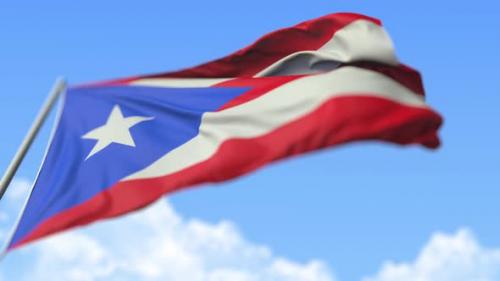 Videohive - Waving Flag of Puerto Rico - 38530995 - 38530995