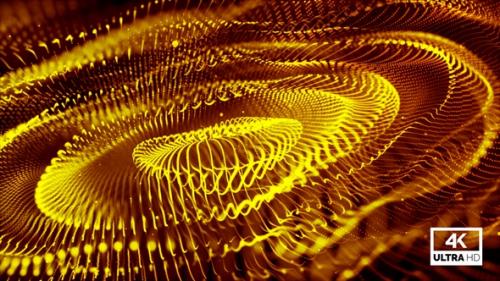 Videohive - Golden Universal Wave Space Flow - 38758977 - 38758977