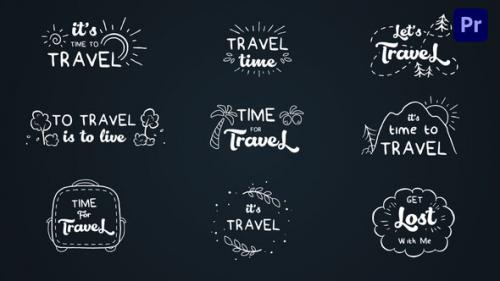 Videohive - Travel cartoon text logo animations [Premiere Pro] - 38750220 - 38750220