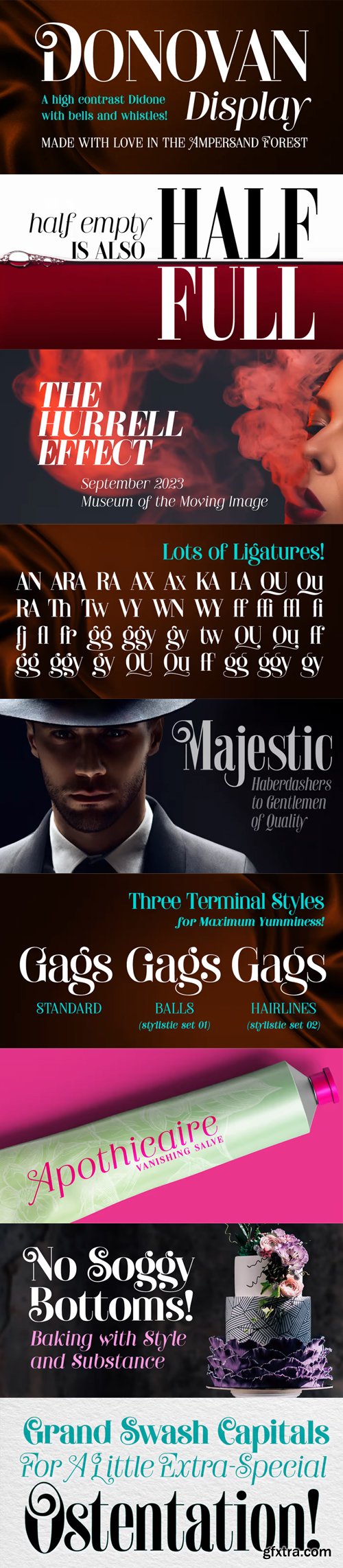 Donovan Display Font Family