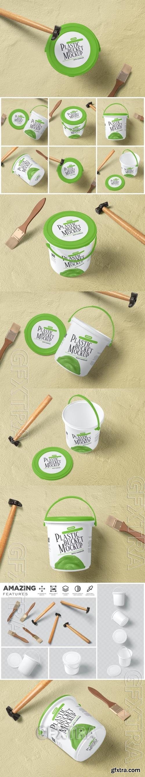 Small Plastic Bucket Mockups HV4YTYC