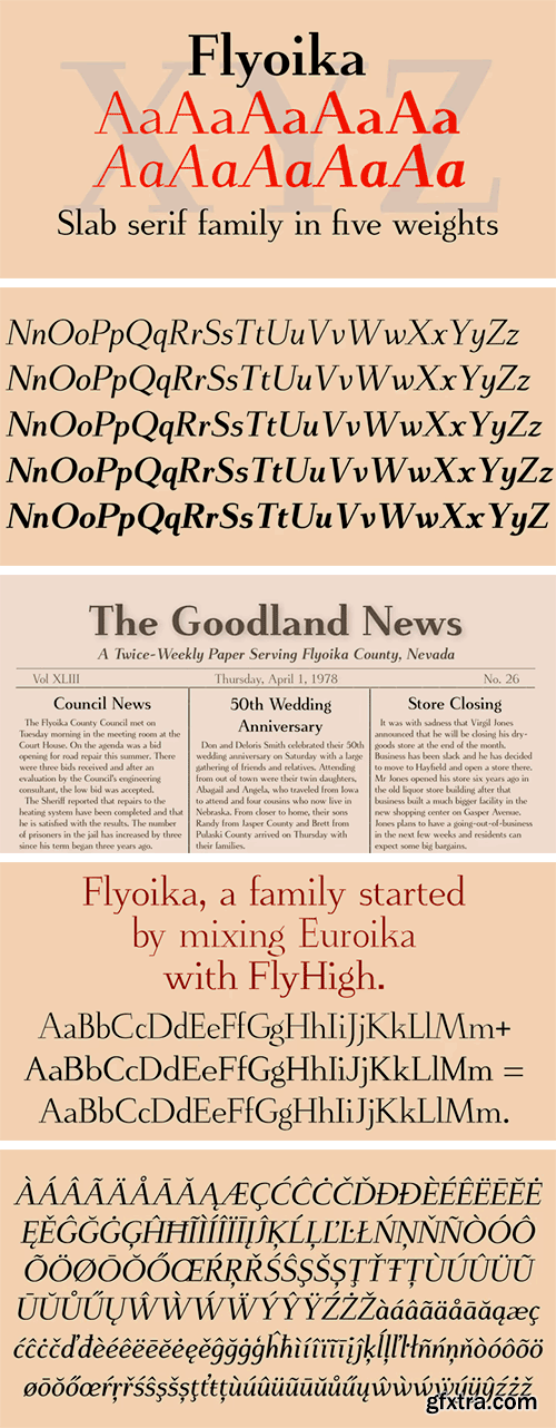 Flyoika Font Family