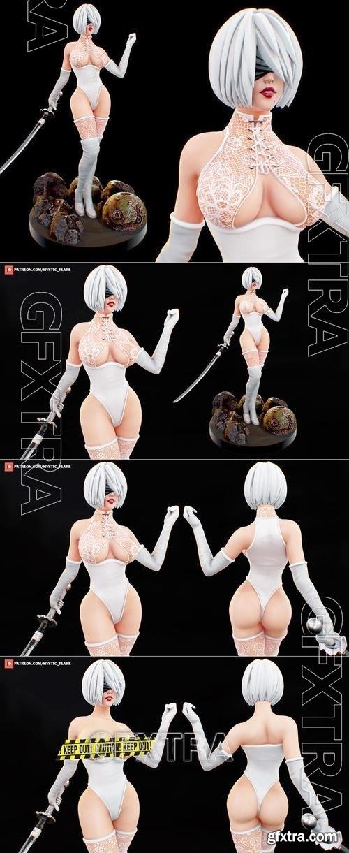 2B Nier Fanart 3D 