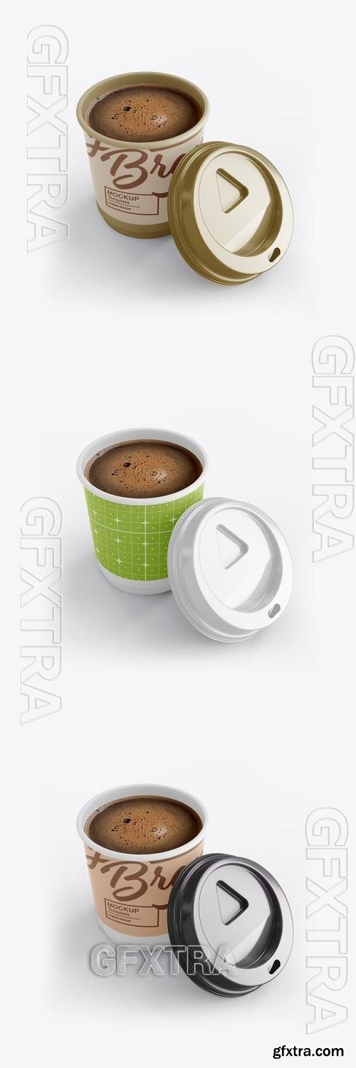 Paper Coffee Cup With Sleeve Mockup DZYBTNC