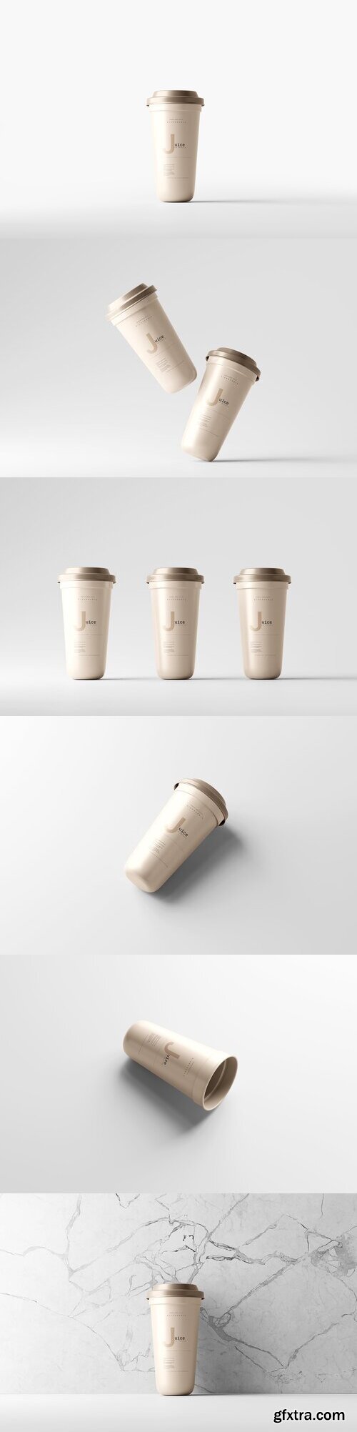 CreativeMarket - Disposable Plastic Cup Mockup 7403763