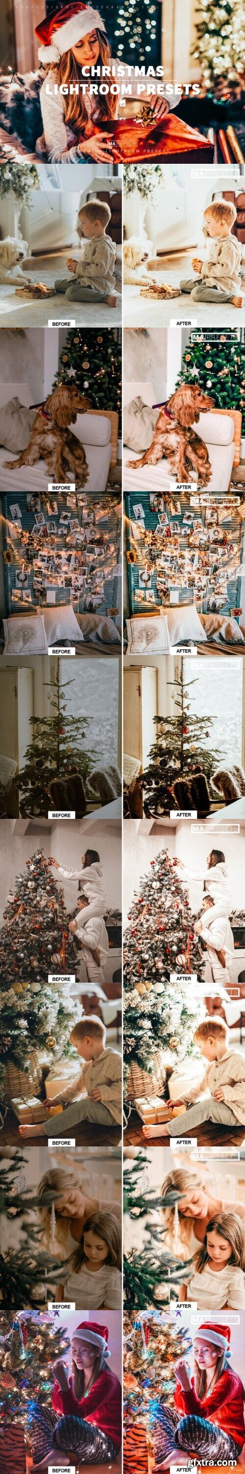 10 CHRISTMAS Lightroom Presets