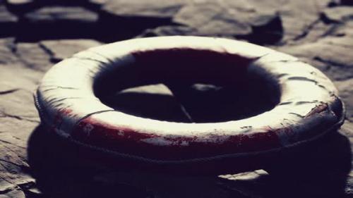 Videohive - Very Old Abandoned Grungy Lifebuoy - 38781855 - 38781855