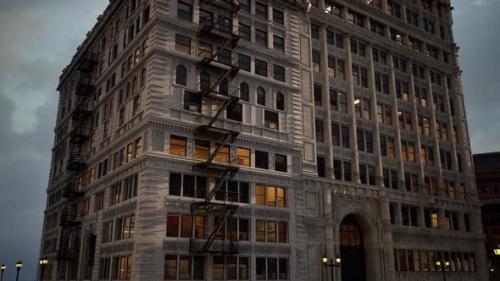 Videohive - Art Deco Stone Buildings in the City of Chicago - 38782159 - 38782159