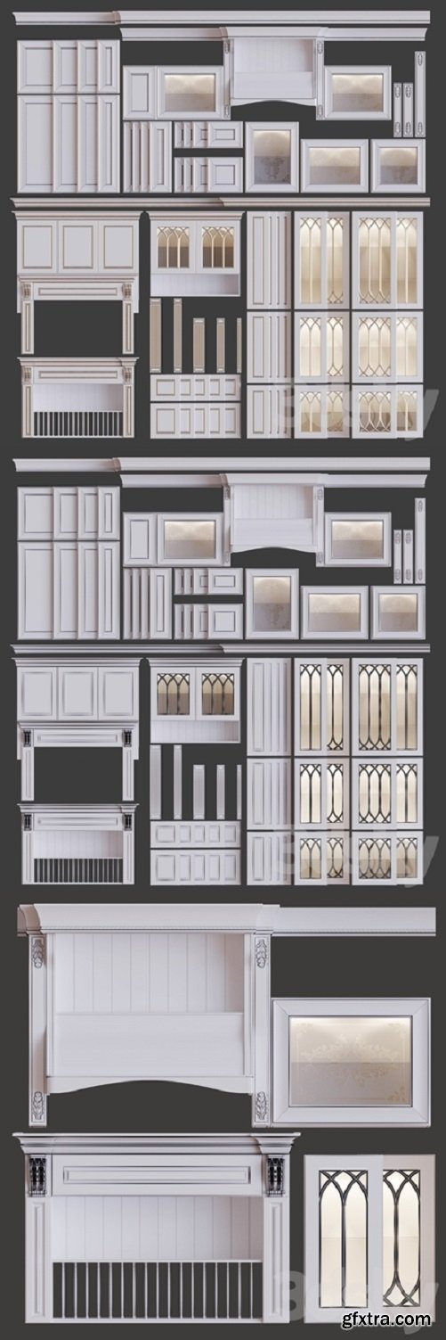 Classic kitchen facades