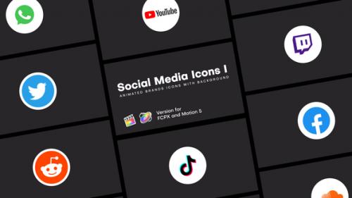 Videohive - Social Media Icons I | FCPX - 38783388 - 38783388