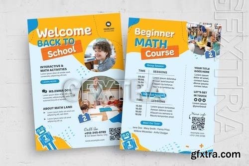 School Math Education Flyer Template ZSBY7VR