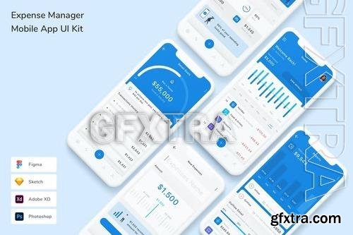 Expense Manager Mobile App UI Kit VLX3MAZ