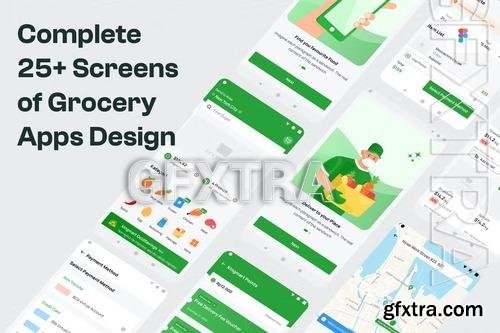 Complete Modern Grocery Apps UI Kit S9NWLCA