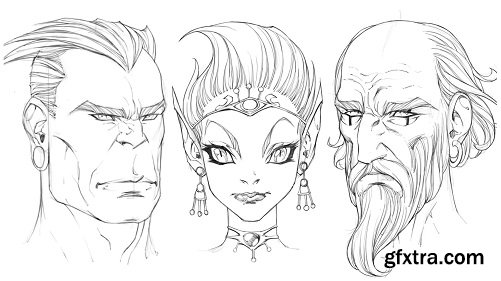 How To Draw Heads & Faces Workshop: Drawing Unique Character Heads, Facial Features & Hair Styles