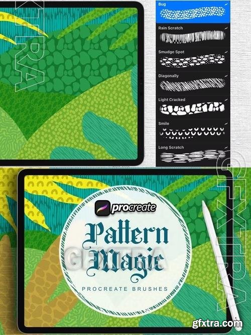 Magic Pattern Texture Brush Procreate S8AD4W5