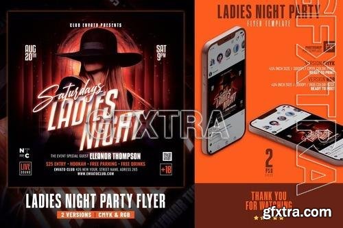 Ladies Night Party Flyer YXRZE2M