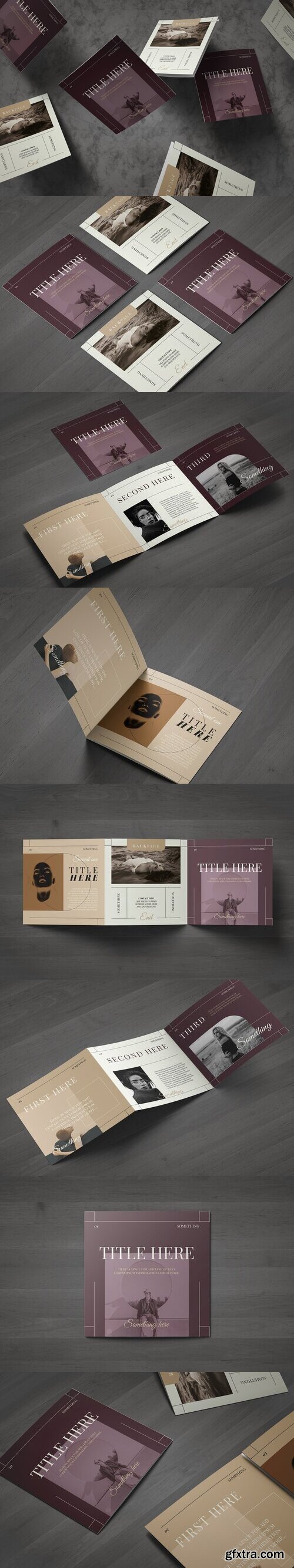 CreativeMarket - Fashion Square Trifold Brochure 5575248