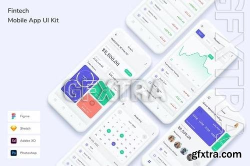 Fintech Mobile App UI Kit BGVJ6UK