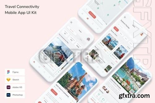 Travel Connectivity Mobile App UI Kit 5XMVWTD